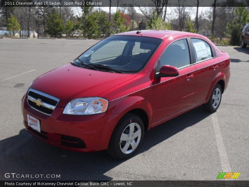 Sport Red / Charcoal 2011 Chevrolet Aveo LT Sedan