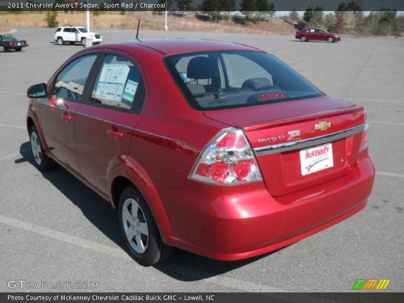 Sport Red / Charcoal 2011 Chevrolet Aveo LT Sedan