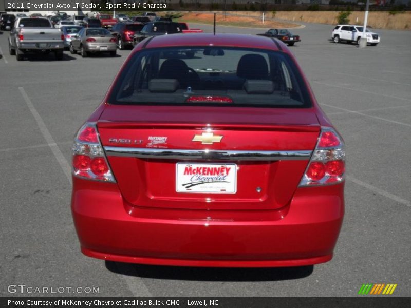 Sport Red / Charcoal 2011 Chevrolet Aveo LT Sedan