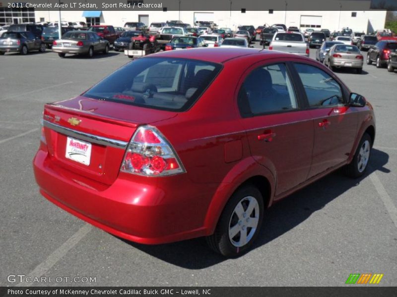 Sport Red / Charcoal 2011 Chevrolet Aveo LT Sedan