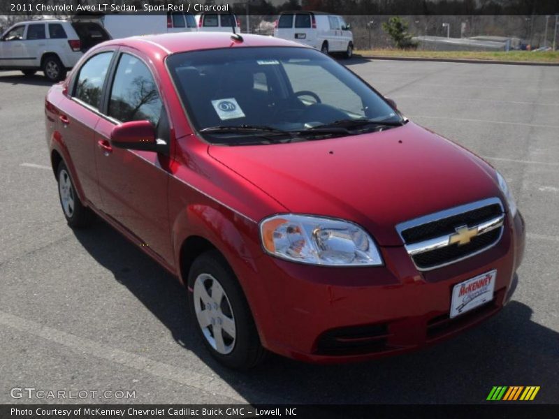 Sport Red / Charcoal 2011 Chevrolet Aveo LT Sedan