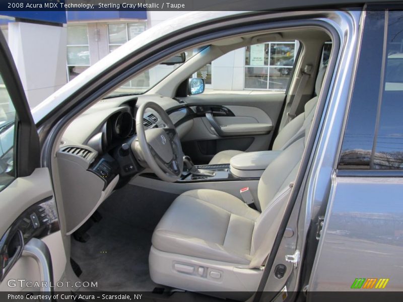 Sterling Gray Metallic / Taupe 2008 Acura MDX Technology