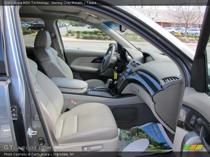Sterling Gray Metallic / Taupe 2008 Acura MDX Technology