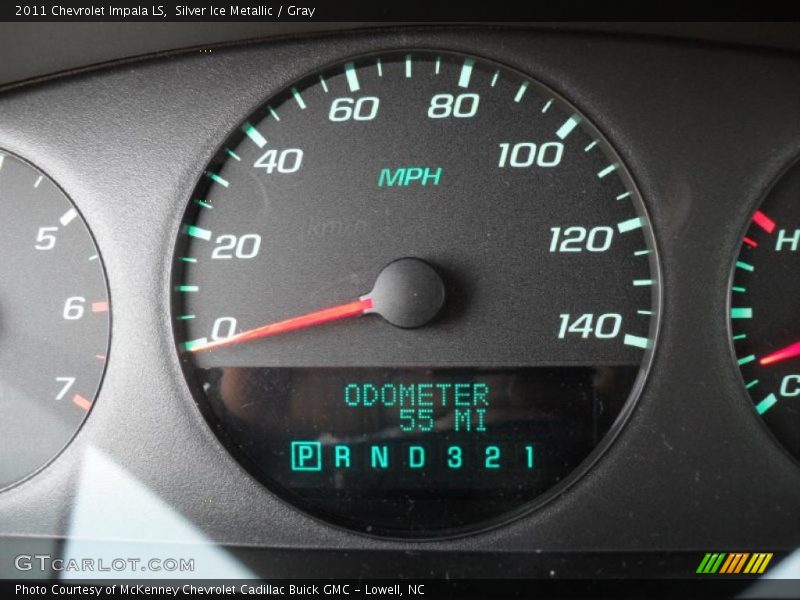Silver Ice Metallic / Gray 2011 Chevrolet Impala LS