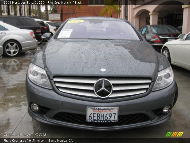 Flint Grey Metallic / Black 2008 Mercedes-Benz CL 550