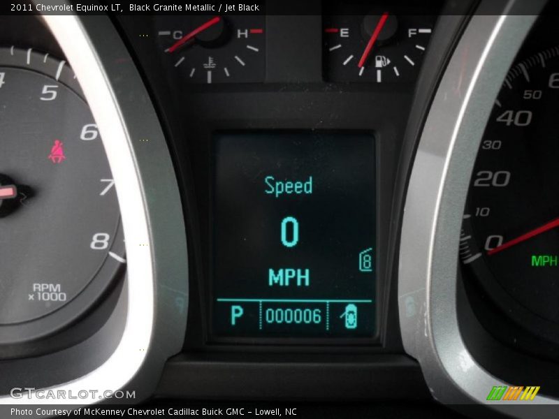 Black Granite Metallic / Jet Black 2011 Chevrolet Equinox LT