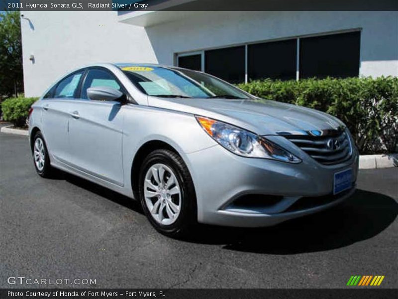 Radiant Silver / Gray 2011 Hyundai Sonata GLS