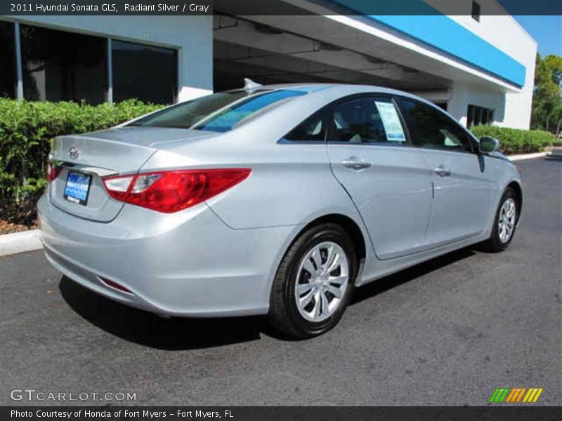 Radiant Silver / Gray 2011 Hyundai Sonata GLS