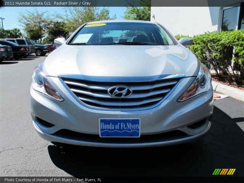 Radiant Silver / Gray 2011 Hyundai Sonata GLS