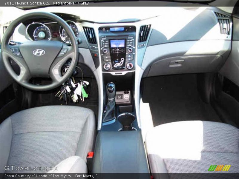 Radiant Silver / Gray 2011 Hyundai Sonata GLS