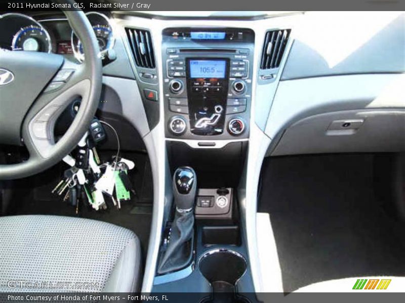 Radiant Silver / Gray 2011 Hyundai Sonata GLS