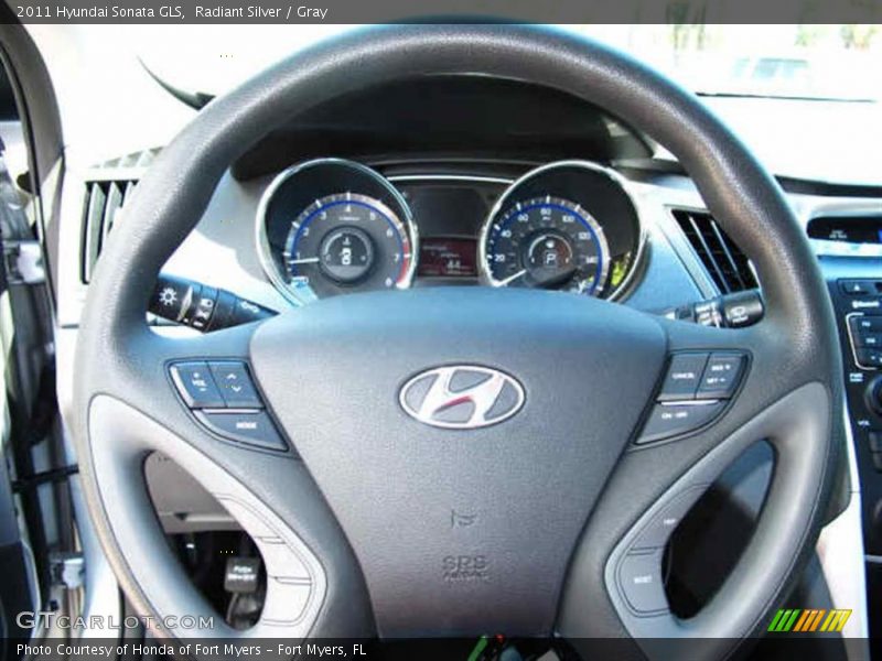 Radiant Silver / Gray 2011 Hyundai Sonata GLS