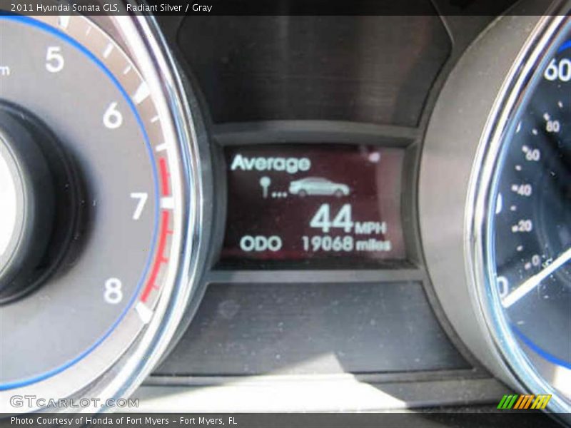 Radiant Silver / Gray 2011 Hyundai Sonata GLS