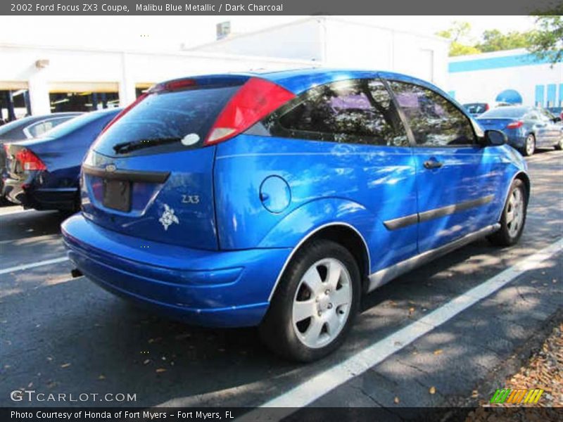 Malibu Blue Metallic / Dark Charcoal 2002 Ford Focus ZX3 Coupe