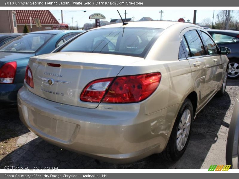 White Gold / Dark Khaki/Light Graystone 2010 Chrysler Sebring Touring Sedan