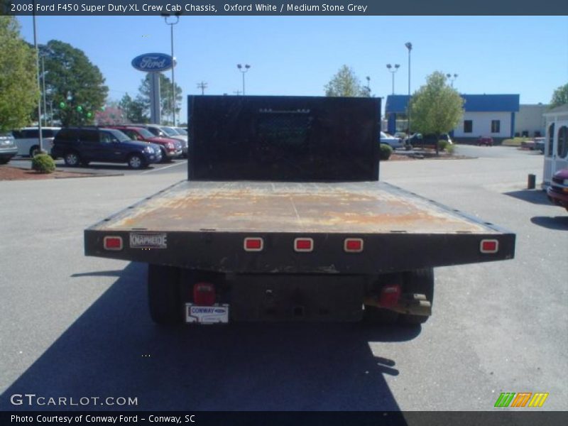 Oxford White / Medium Stone Grey 2008 Ford F450 Super Duty XL Crew Cab Chassis