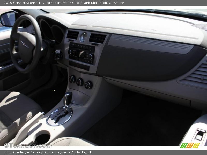 White Gold / Dark Khaki/Light Graystone 2010 Chrysler Sebring Touring Sedan