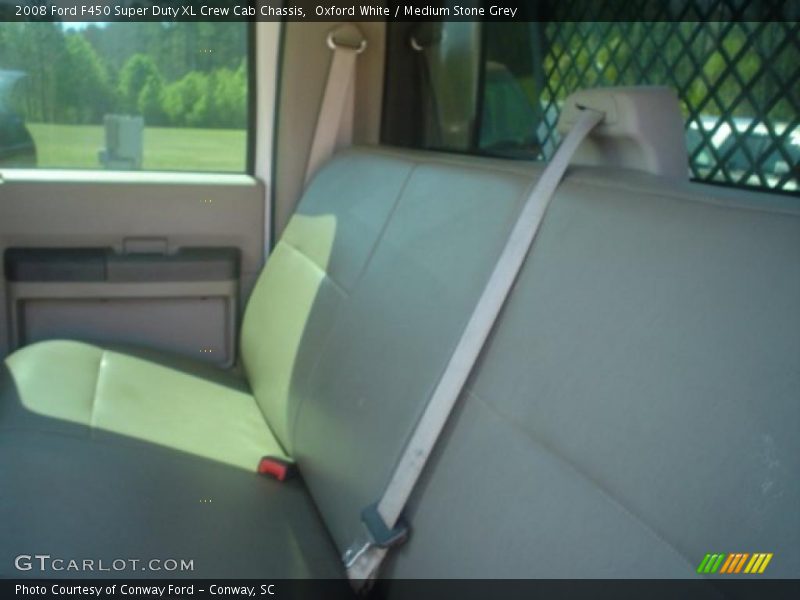 Oxford White / Medium Stone Grey 2008 Ford F450 Super Duty XL Crew Cab Chassis