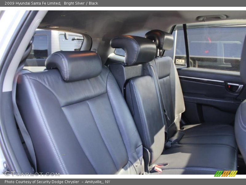  2009 Santa Fe Limited Black Interior