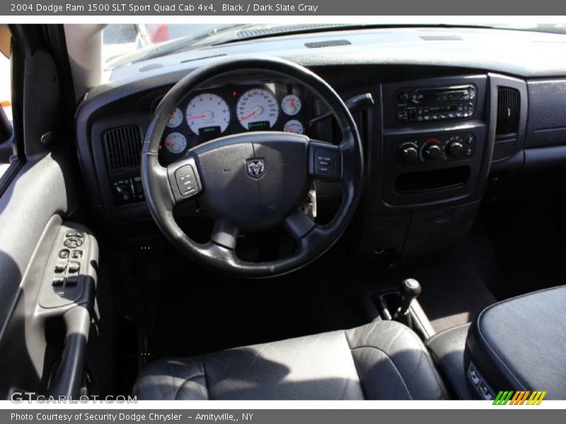 Black / Dark Slate Gray 2004 Dodge Ram 1500 SLT Sport Quad Cab 4x4