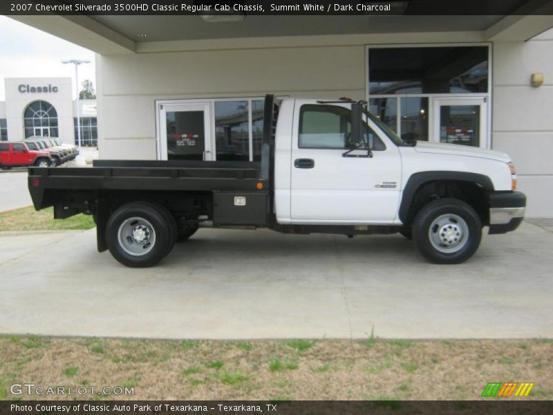 Summit White / Dark Charcoal 2007 Chevrolet Silverado 3500HD Classic Regular Cab Chassis