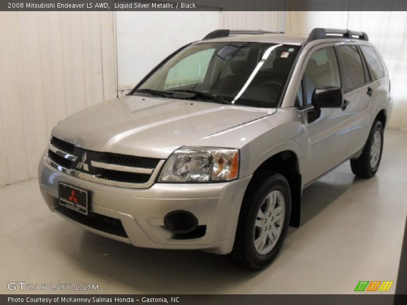 Liquid Silver Metallic / Black 2008 Mitsubishi Endeavor LS AWD