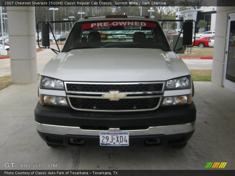 Summit White / Dark Charcoal 2007 Chevrolet Silverado 3500HD Classic Regular Cab Chassis