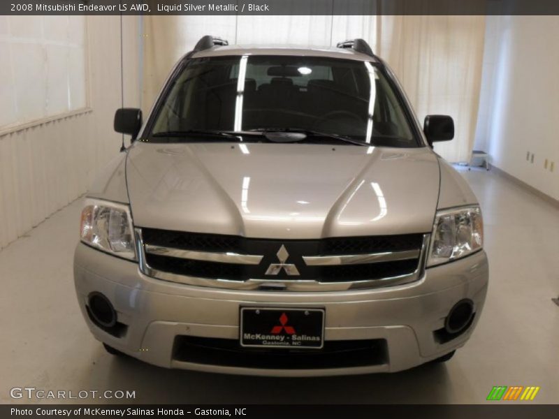 Liquid Silver Metallic / Black 2008 Mitsubishi Endeavor LS AWD