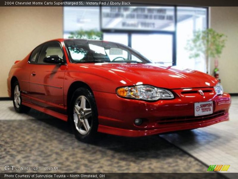 Victory Red / Ebony Black 2004 Chevrolet Monte Carlo Supercharged SS