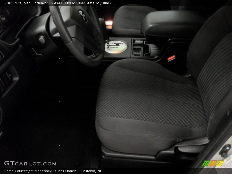 Liquid Silver Metallic / Black 2008 Mitsubishi Endeavor LS AWD