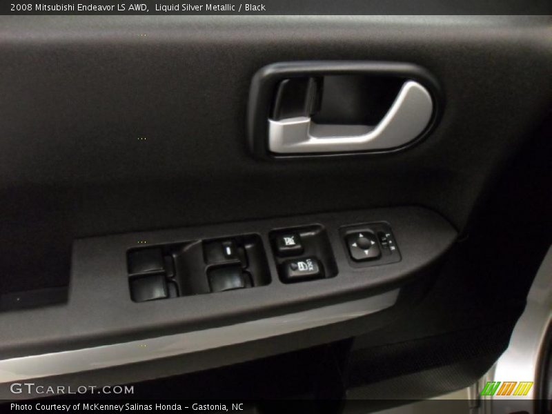 Liquid Silver Metallic / Black 2008 Mitsubishi Endeavor LS AWD