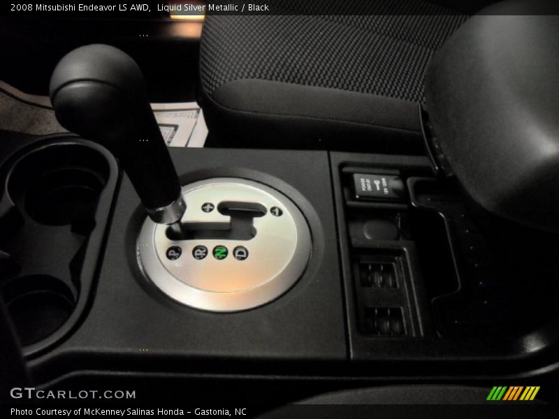 Liquid Silver Metallic / Black 2008 Mitsubishi Endeavor LS AWD