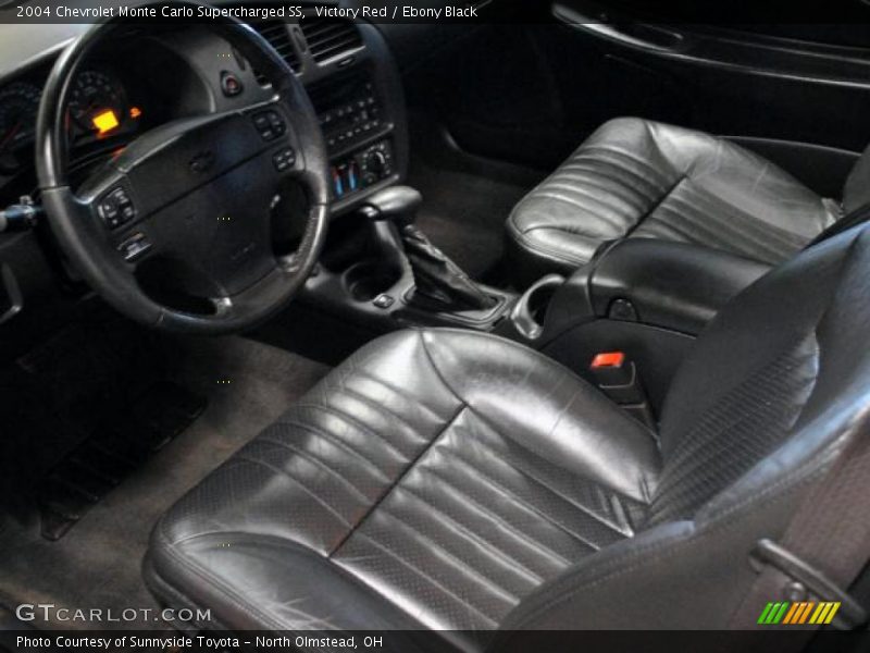  2004 Monte Carlo Supercharged SS Ebony Black Interior