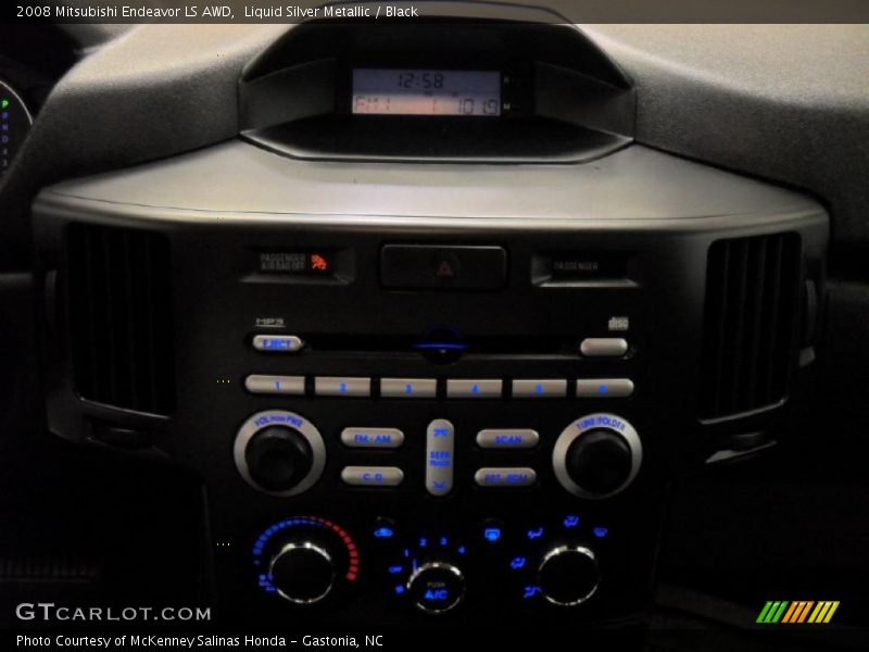 Liquid Silver Metallic / Black 2008 Mitsubishi Endeavor LS AWD