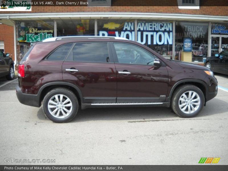 Dark Cherry / Black 2011 Kia Sorento LX V6 AWD