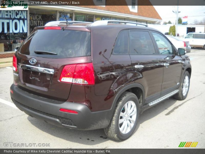 Dark Cherry / Black 2011 Kia Sorento LX V6 AWD