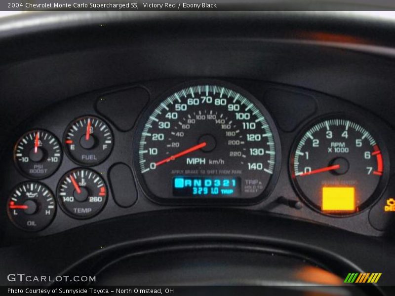  2004 Monte Carlo Supercharged SS Supercharged SS Gauges
