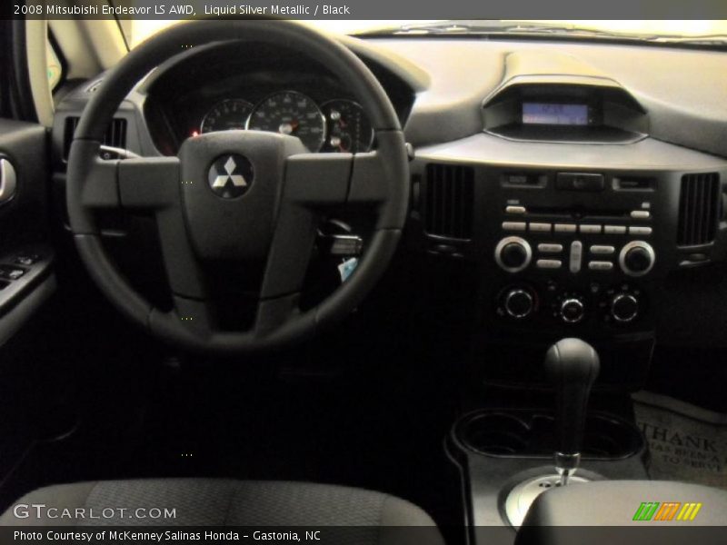 Liquid Silver Metallic / Black 2008 Mitsubishi Endeavor LS AWD