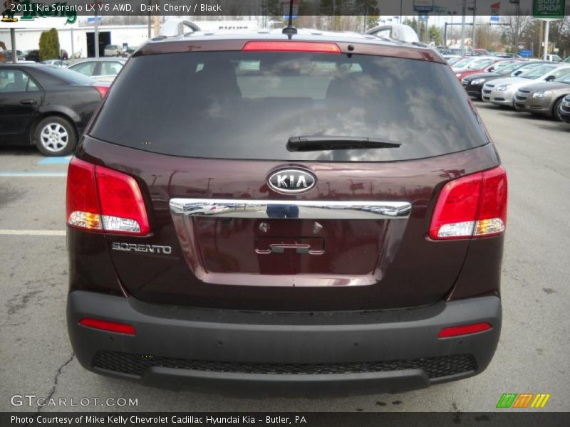 Dark Cherry / Black 2011 Kia Sorento LX V6 AWD