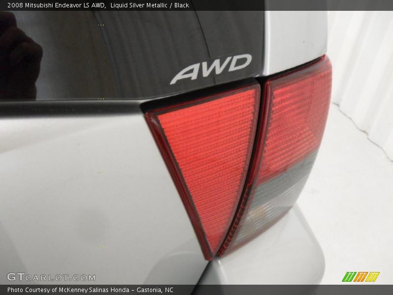 Liquid Silver Metallic / Black 2008 Mitsubishi Endeavor LS AWD