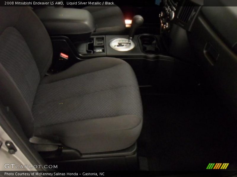 Liquid Silver Metallic / Black 2008 Mitsubishi Endeavor LS AWD