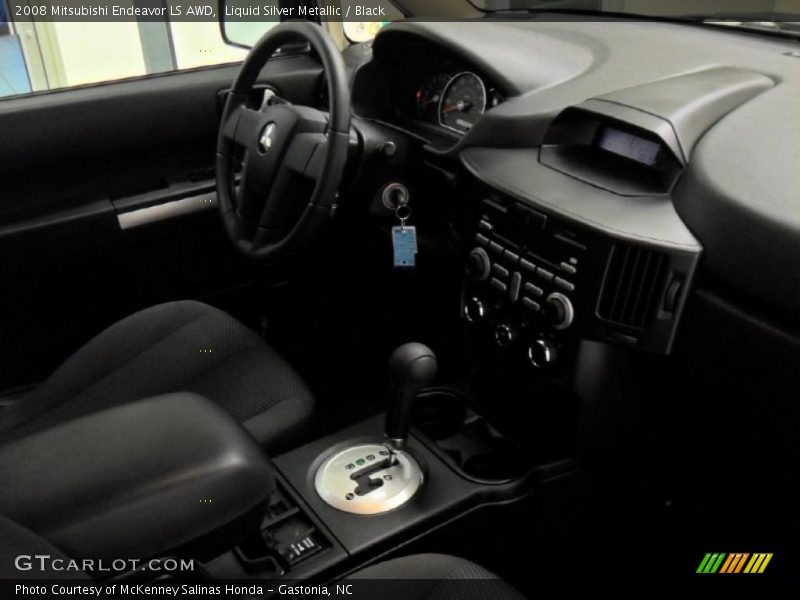 Liquid Silver Metallic / Black 2008 Mitsubishi Endeavor LS AWD