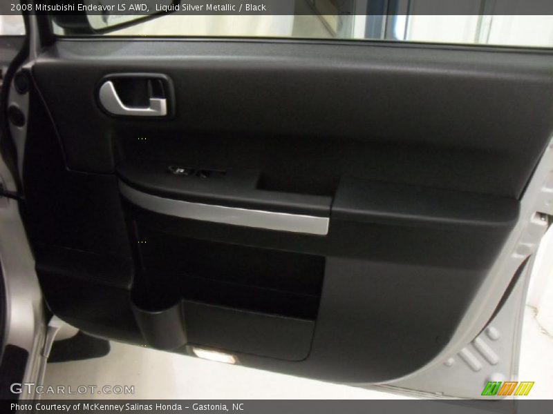Liquid Silver Metallic / Black 2008 Mitsubishi Endeavor LS AWD
