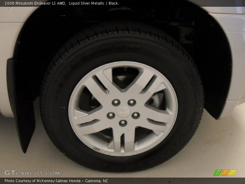 Liquid Silver Metallic / Black 2008 Mitsubishi Endeavor LS AWD