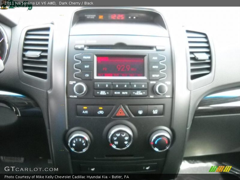 Dark Cherry / Black 2011 Kia Sorento LX V6 AWD