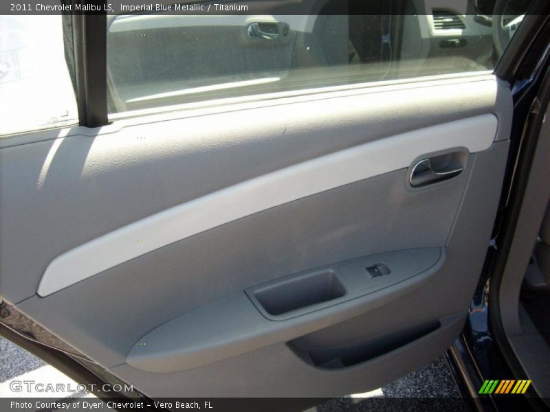 Imperial Blue Metallic / Titanium 2011 Chevrolet Malibu LS