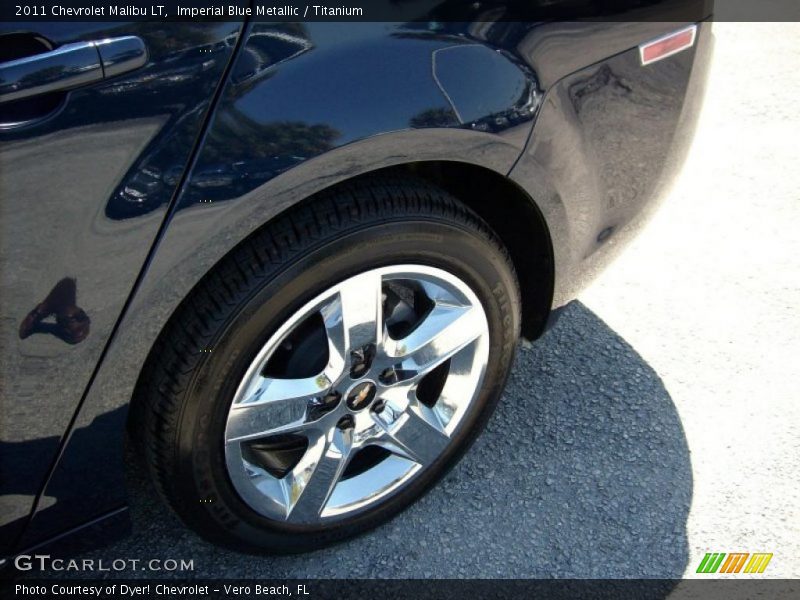 Imperial Blue Metallic / Titanium 2011 Chevrolet Malibu LT