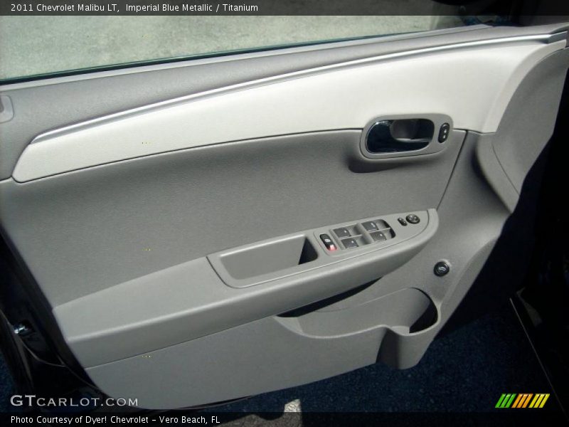 Imperial Blue Metallic / Titanium 2011 Chevrolet Malibu LT