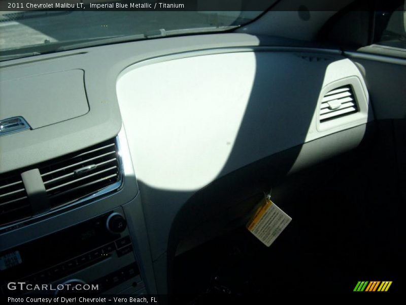 Imperial Blue Metallic / Titanium 2011 Chevrolet Malibu LT