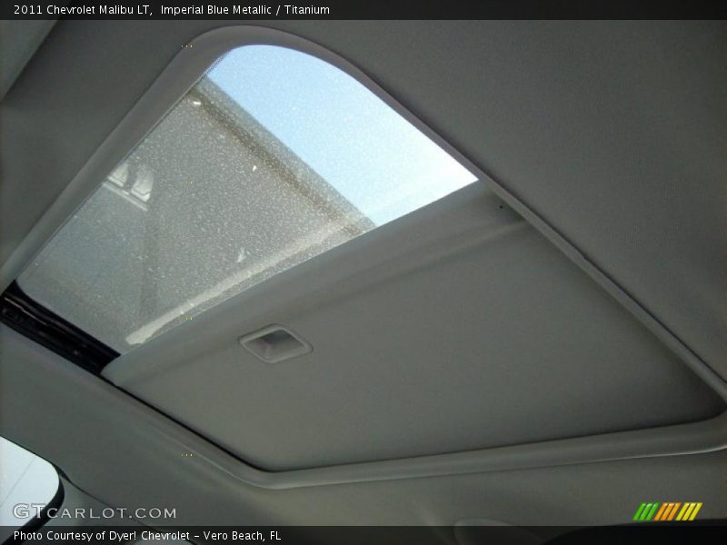Imperial Blue Metallic / Titanium 2011 Chevrolet Malibu LT